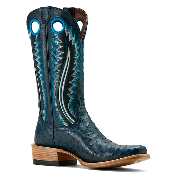 ARIAT BLUE FULL QUILL OSTRICH - BOOT MENS WESTERN - 10058166