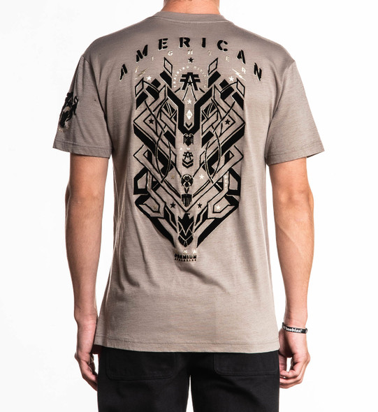 AMERICAN FIGHTER CUNNINGHAM DESERT TAUPE - MENS TEE  - FM16430