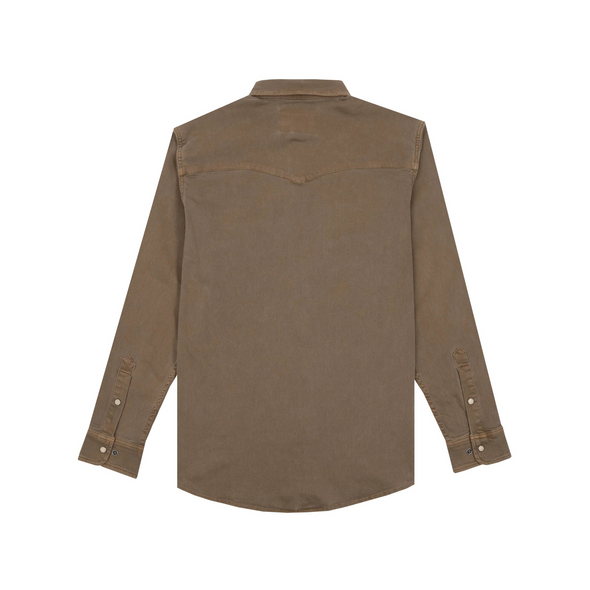 PONCHO  THE COTULLA BROWN DENIM - MENS SHIRT  - COTULLA