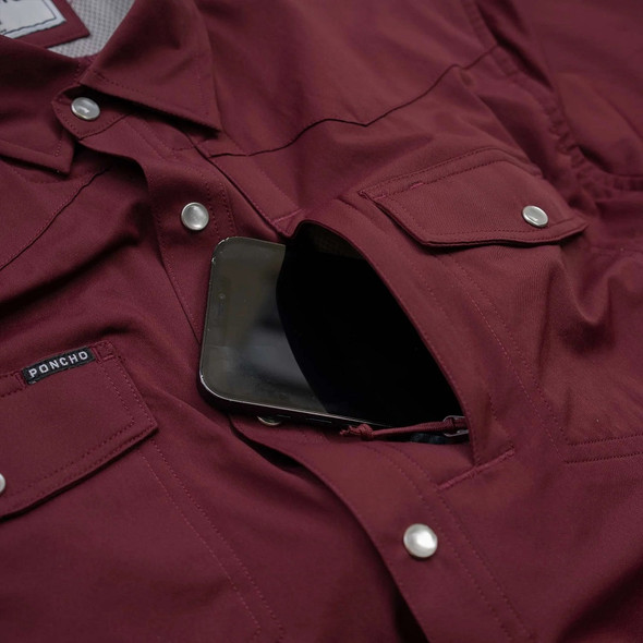 PONCHO  THE PREGAME MAROON - MENS SHIRT  - THE PREGAME
