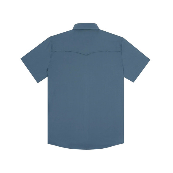 PONCHO  THE DOGTOOTH SLATE BLUE - MENS SHIRT  - THE DOGTOOTH
