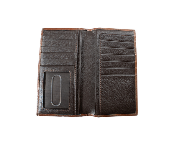 HORSEHAIR EMBOSSED BROWN - ACCESSORIES WALLET  - D250018202