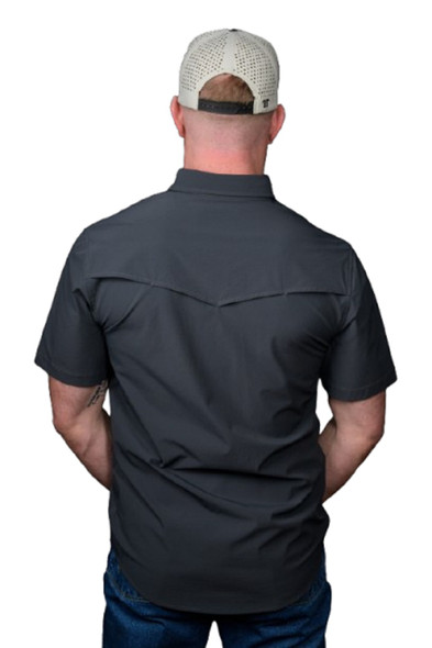 FERREL GREY SNAP SHIRT - MENS SHIRT  - FSS1002336