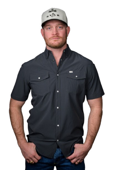 FERREL GREY SNAP SHIRT - MENS SHIRT  - FSS1002336