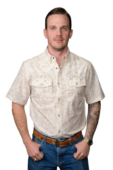FERREL THE CARSON IN BEIGE - MENS SHIRT  - FPS1002562