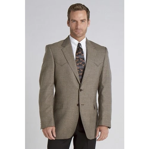 SIDRAN PLANO SPORTCOAT DONEGAL BROWN - MENCOATS   - CC1032-58