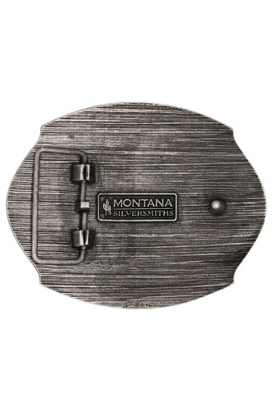ATTITUDE BY MONTANA SILVERSMITHS COWBOY UP BULL RIDER - ACC BUCKLE  - A1031P