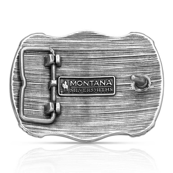 ATTITUDE BY MONTANA SILVERSMITHS LONGHORN LEGACY - ACC BUCKLE  - A1072P
