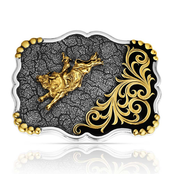 MONTANA SILVERSMITHS SHADOW MESA CRACKED EARTH - ACC BUCKLE  - 58510-528
