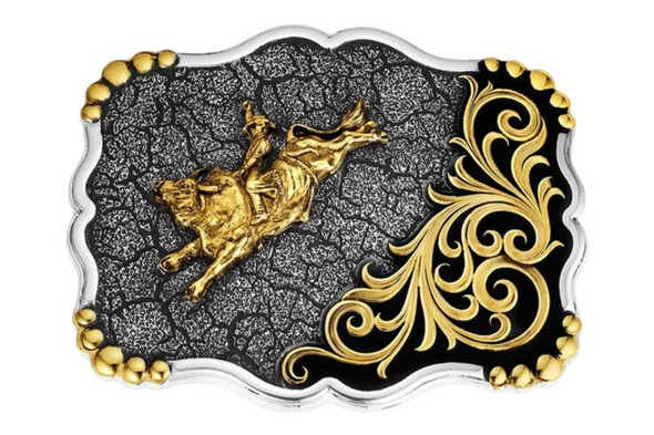 MONTANA SILVERSMITHS SHADOW MESA CRACKED EARTH - ACC BUCKLE  - 58510-528
