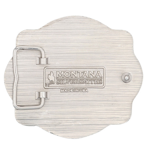 ATTITUDE BY MONTANA SILVERSMITHS FRAMED BULL RIDER FILIGREE - ACC BUCKLE  - A886