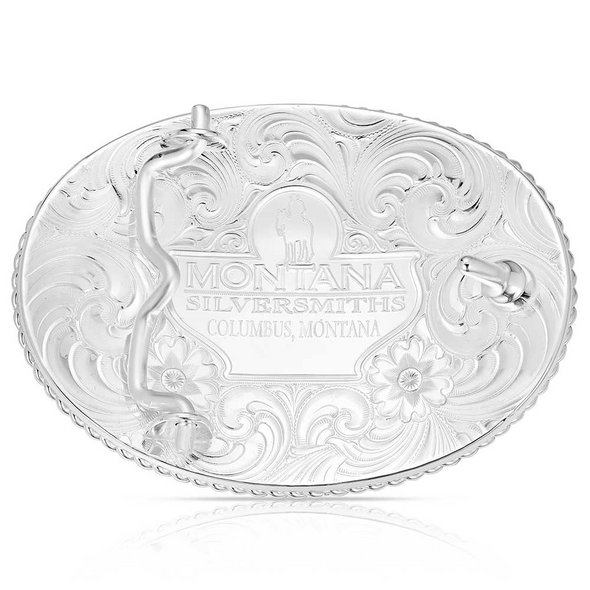 MONTANA SILVERSMITHS INITIAL V SILVER TWO TONED - ACC BUCKLE  - 700V