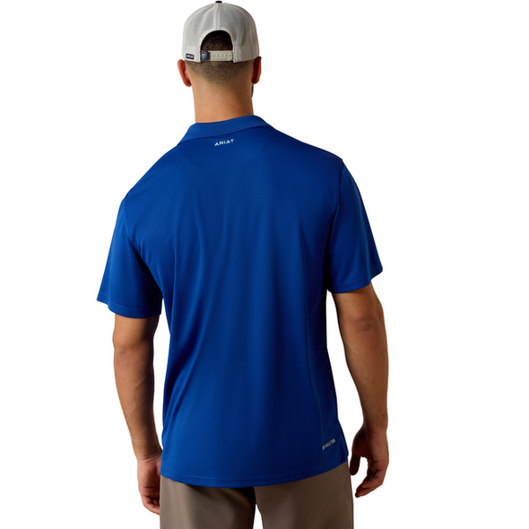 ARIAT TEK BLUE QUARTZ - MENS POLO  - 10073482