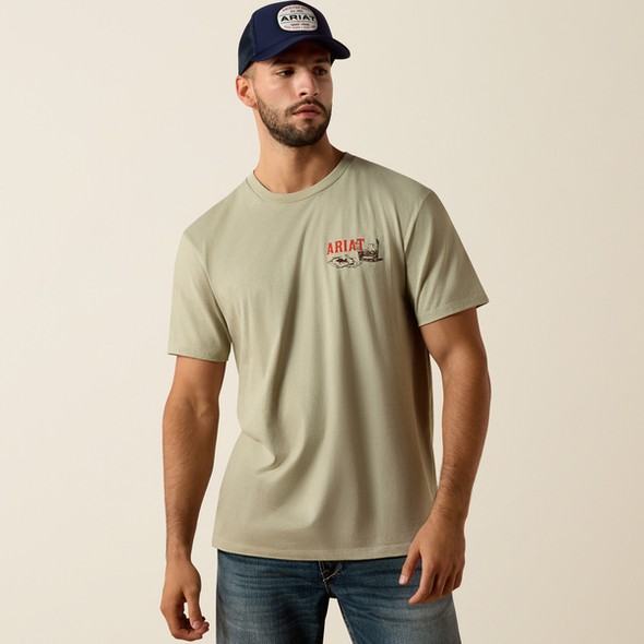 ARIAT WHISKY UNO ELM TAN - MENS TEE  - 10073484