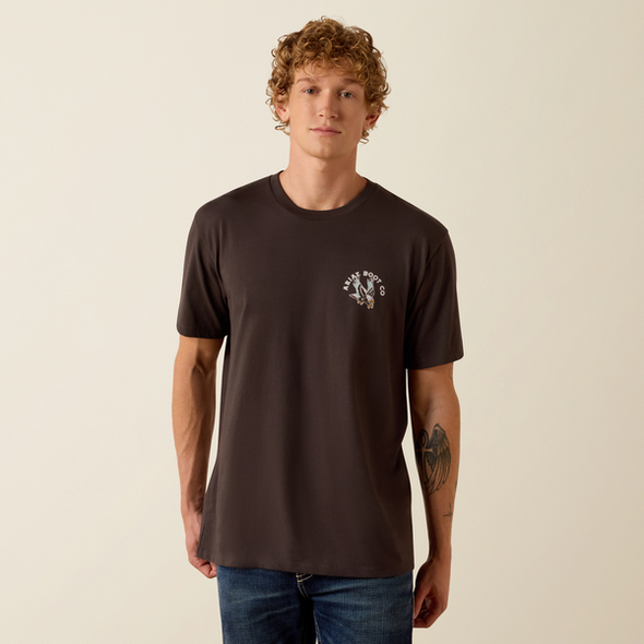 ARIAT TRADITION EAGLE LOTF BROWN - MENS TEE  - 10073413