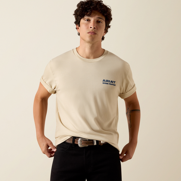 ARIAT PROVEN STAMP NATURAL - MENS TEE  - 10073416