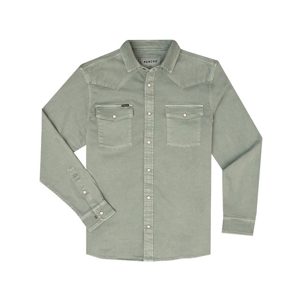 PONCHO  VENTURA SAGE BRUSH DENIM - MENS SHIRT  - THE VENTURA