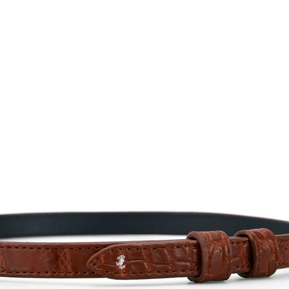 TONY LAMA COGNAC ALLIGATOR HATBAND - HATS ADD-ONS  - S2021AHC