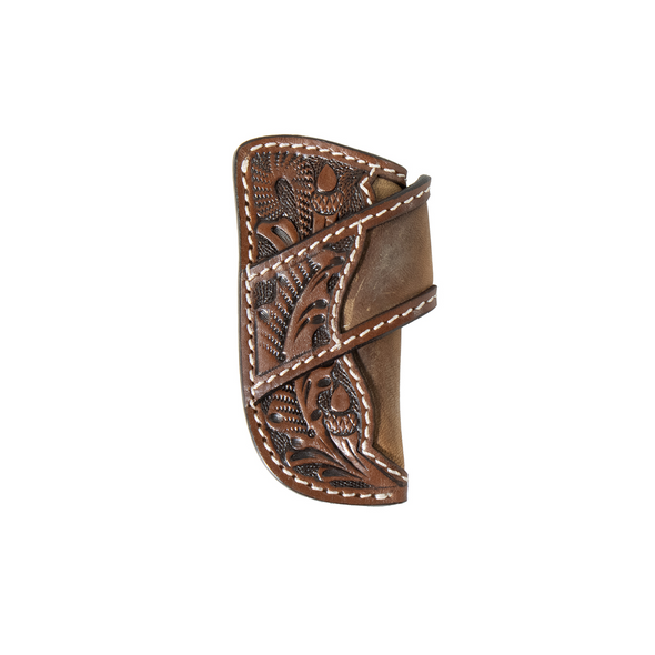 3-D BELT TOOLED FLORAL BROWN SHEATH - ACC KNIVE SHEATH  - D8402402