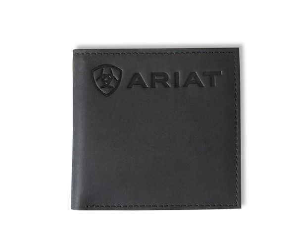 ARIAT BIFOLD EMBOSSED LOGO BLACK - ACCESSORIES WALLET  - A3546001