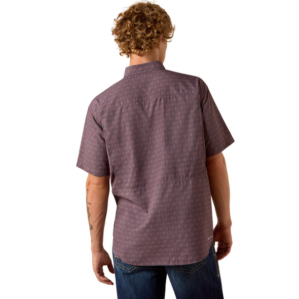 ARIAT VENTEK OUTBOUND BLACK PRINT - MENS SHIRT  - 10073428
