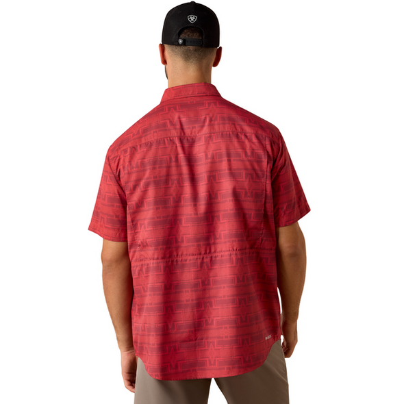 ARIAT VENTEK OUTBOUND RHUBARB RED - MENS SHIRT  - 10073429