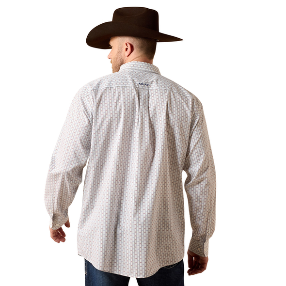 ARIAT WF WILLKE WHITE GEO PRINT - MENS SHIRT  - 10073683
