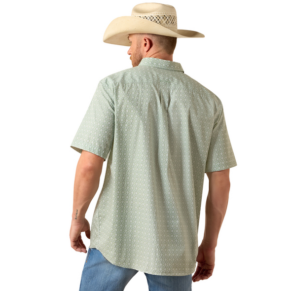 ARIAT LAUREL GREEN SOUTHWEST PRINT - MENS SHIRT  - 10073697