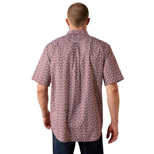 ARIAT WF RED MAHOGANY PAISLEY PRINT - MENS SHIRT  - 10073698