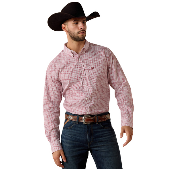 ARIAT WF WILDE RHUBARB LEAF PRINT - MENS SHIRT  - 10073689