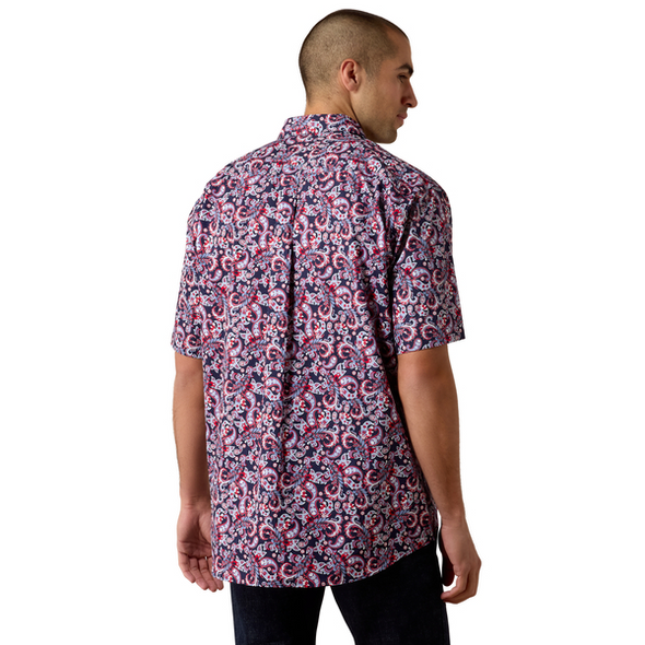 ARIAT EVENING BLUE PAISLEY PRINT - MENS SHIRT  - 10073590