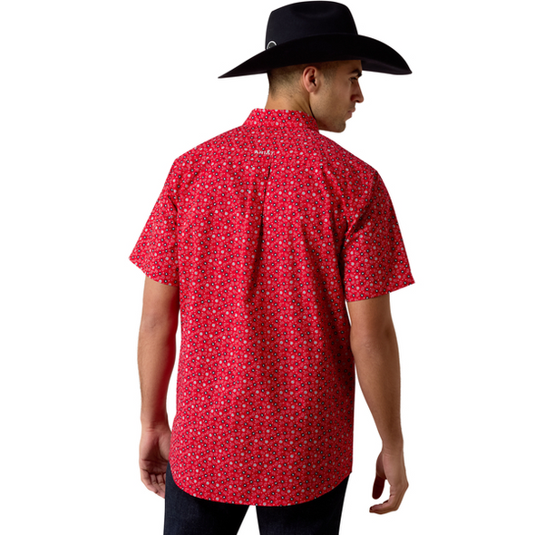 ARIAT BARTH TANGO RED PAISLEY PRINT - MENS SHIRT  - 10073531