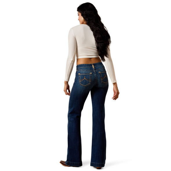 ARIAT PERFECT RISE KAHLANI TROUSER - LADIES JEANS  - 10074828