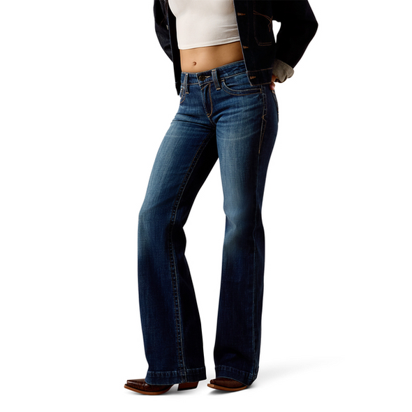 ARIAT PERFECT RISE KAHLANI TROUSER - LADIES JEANS  - 10074828