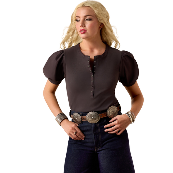 ARIAT OAKLEY SNAP RAVEN BLACK - LADIES SHIRT  - 10073537