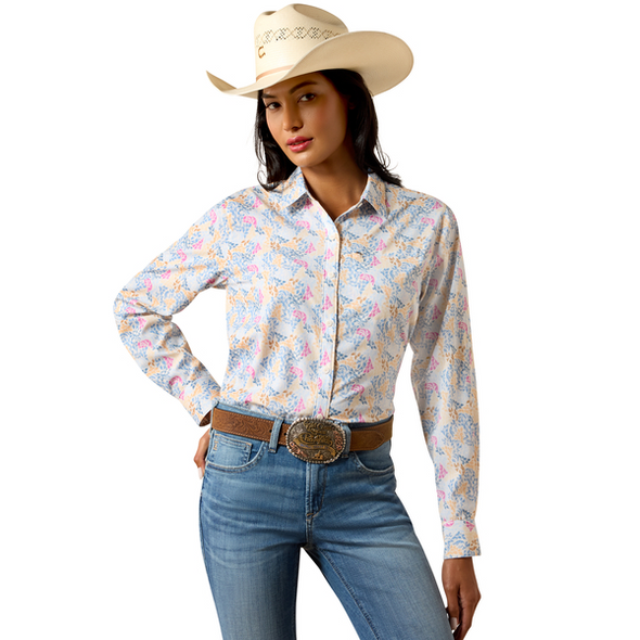 ARIAT VENTEK FLORAL MEDLEY PRINT - LADIES SHIRT  - 10073443