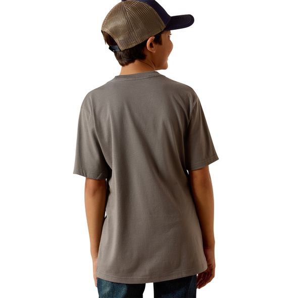 ARIAT DESERT BADGE SMOKED PEARL - KIDS BOYS TEE - 10073455