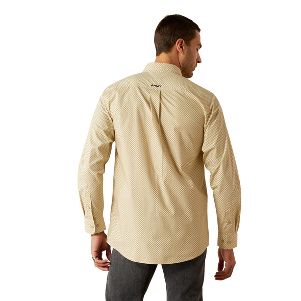 ARIAT COURTNEY FITTED KHAKI PRINT - MENS SHIRT  - 10054805