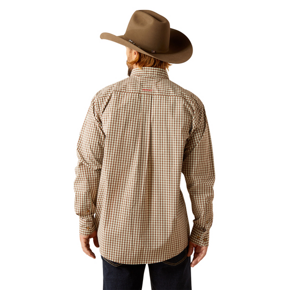 ARIAT PRO CASSIUS OLIVE PLAID - MENS SHIRT  - 10054678