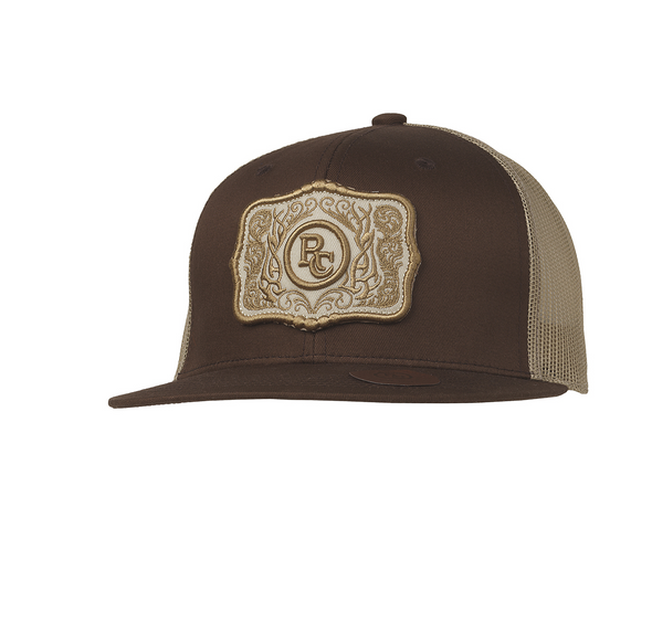 RANCH CRAFT BUCKLE PATCH BROWN - HATS CAP  - 191001302