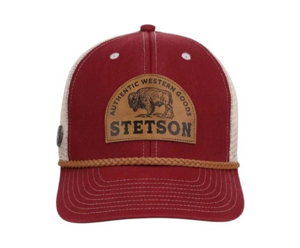 STETSON AUTHENTIC WESTERN GOODS RED - HATS CAP  - 07-077-0102-0138