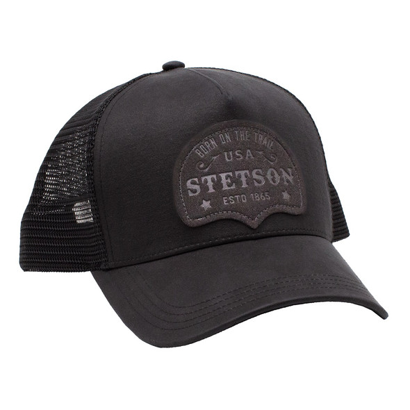 STETSON BORN ON THE TRAIL BLACK PATCH - HATS CAP  - 11-077-0102-0105BL