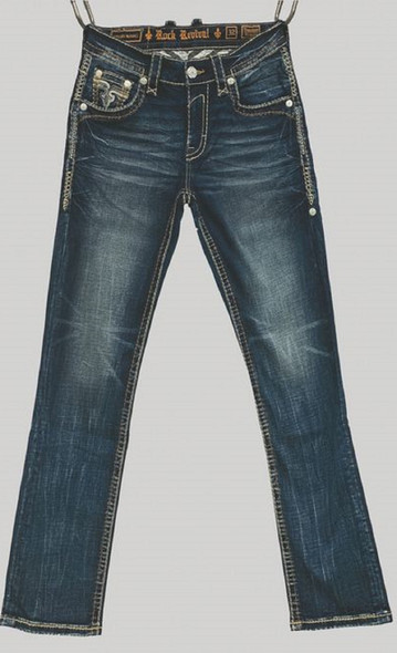 ROCK REVIVAL THEODORE J201 STRAIGHT LEG - MENS JEANS  - RP5776J201R
