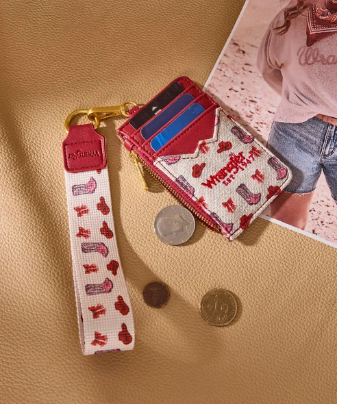 WRANGLER RODEO ICON PRINT WALLET PINK - ACCESSORIES WALLET  - WG524-W005PK