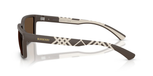 BURBERRY MATTE BROWN DARK BROWN - SUNGLASS BURBERRY  - 4495D423473
