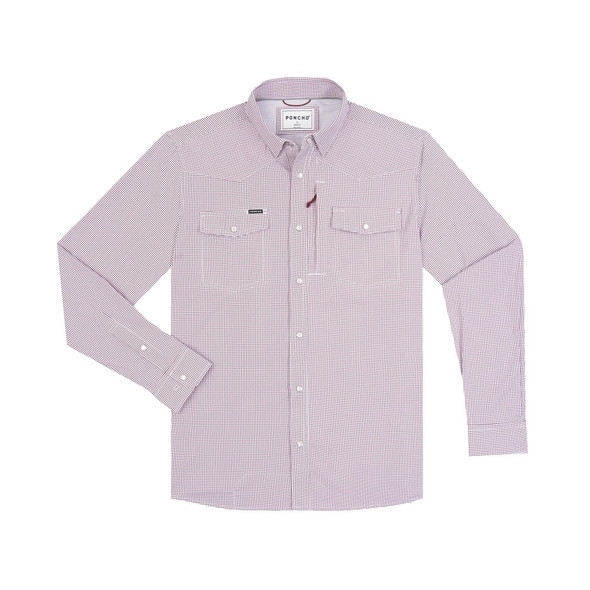 PONCHO  THE GOOD BULL MAROON - MENS SHIRT  - THE GOOD BULL