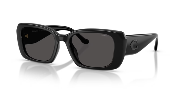 COACH CBY82 BLACK W/ GREY SOLID - SUNGLASS COACH  - 8435U500287