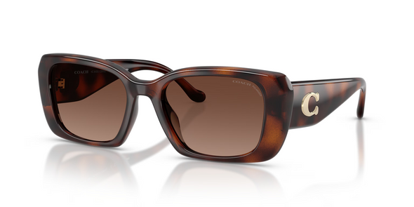 COACH CBY82 DARK TORTOISE W/ BROWN G - SUNGLASS COACH  - 8435U5120T5