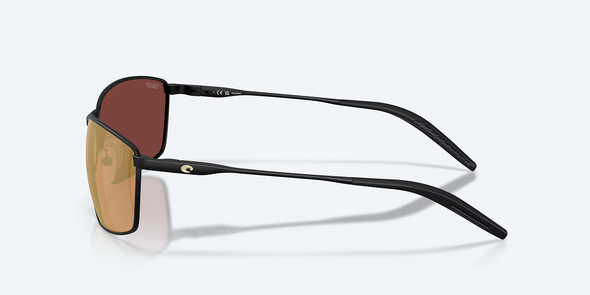 COSTA DEL MAR TURRET SATIN BLACK/GOLD 580P - SUNGLASS COSTA DEL MAR  - 6009-10