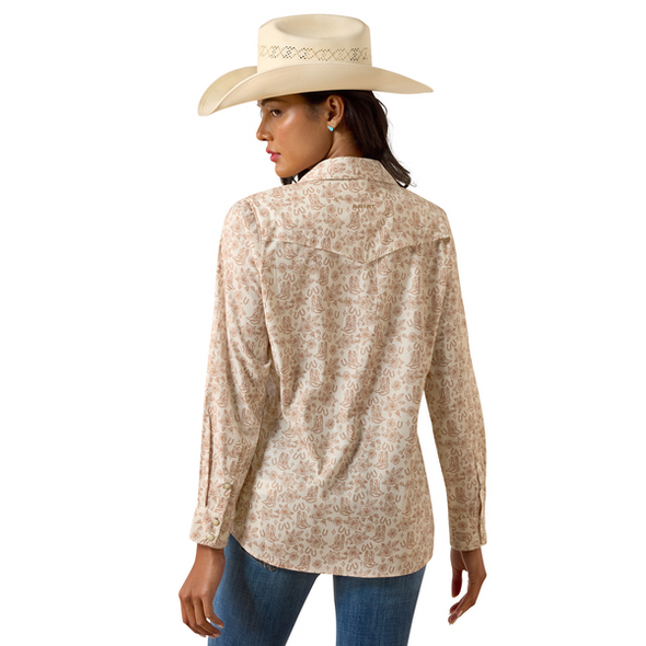 ARIAT VENTEK BOOTS 'N' ROSES - LADIES SHIRT  - 10075360